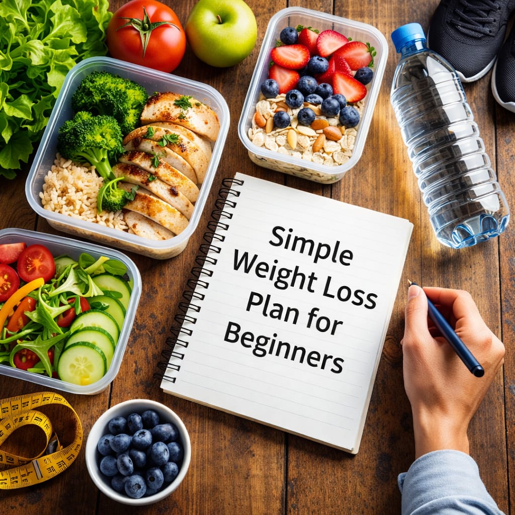 simple weight loss plan for beginners healthy balanced meal