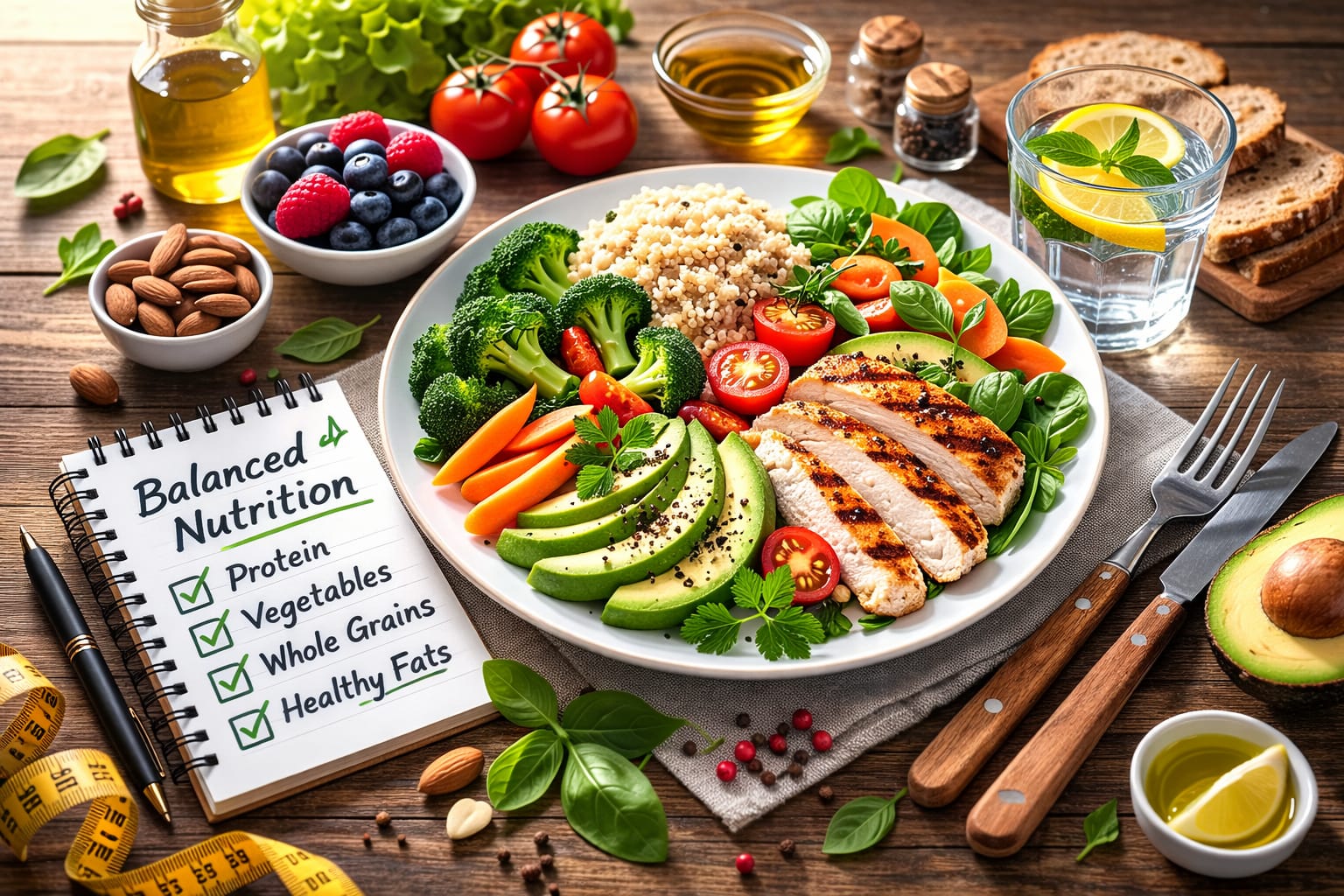 balanced nutrition meal simple weight loss plan for beginners