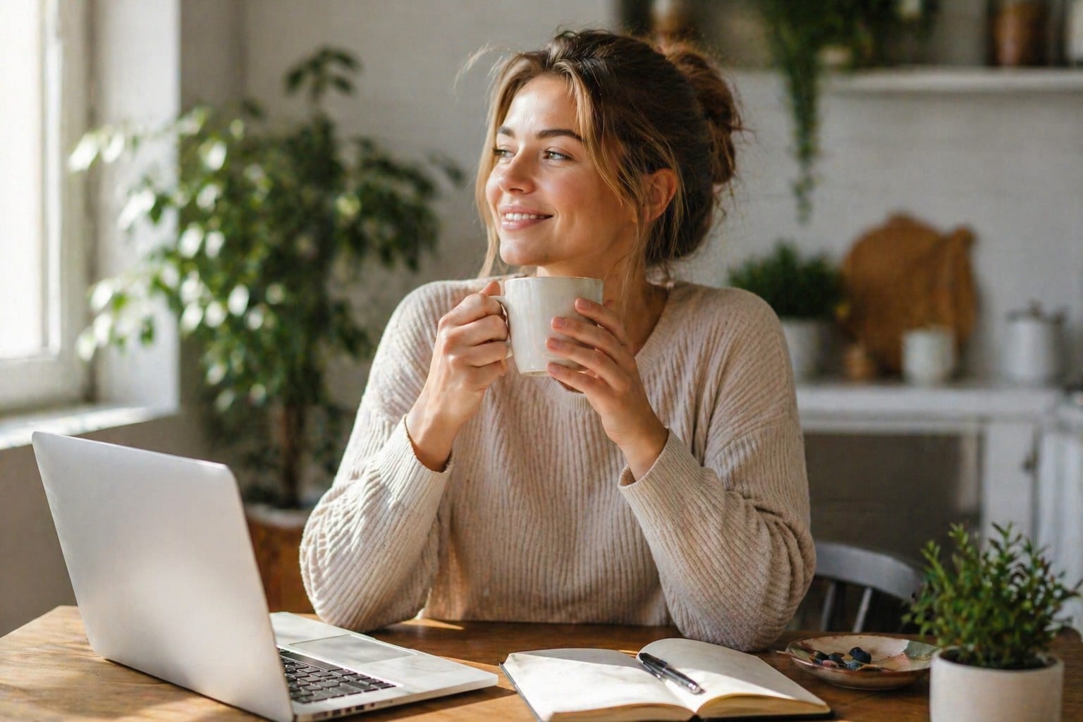 woman enjoying coffee in the morning routine supporting metabolism Java Burn price in 2026