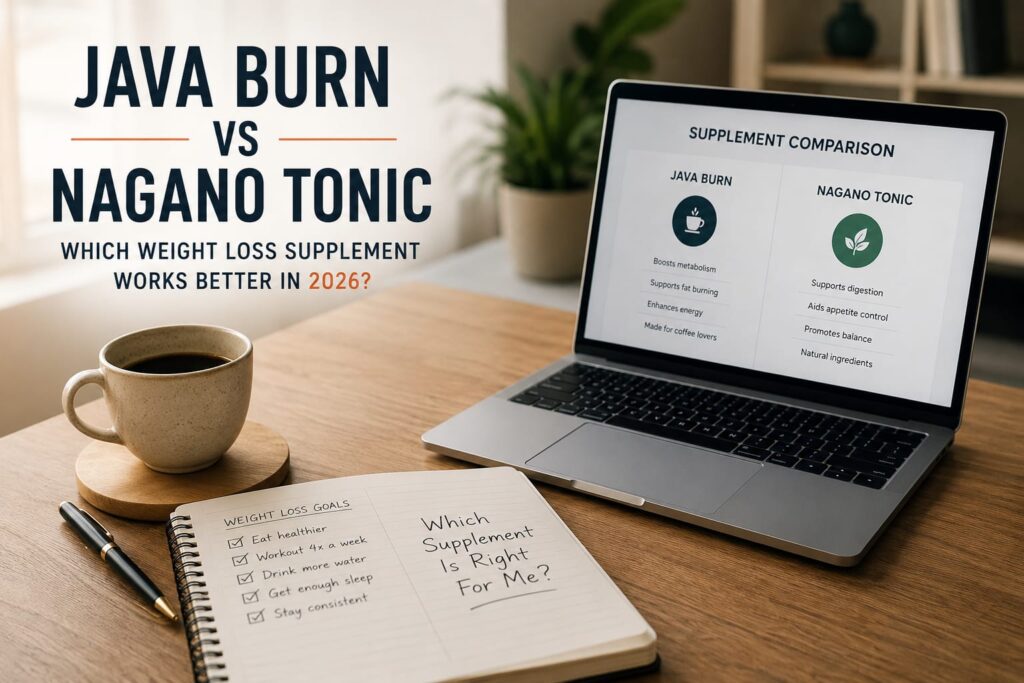 Java Burn vs Nagano Tonic supplement comparison for weight loss in 2026
